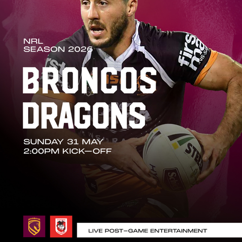 Broncos v Dragons game day at The Transcontinental Hotel in Brisbane CBD