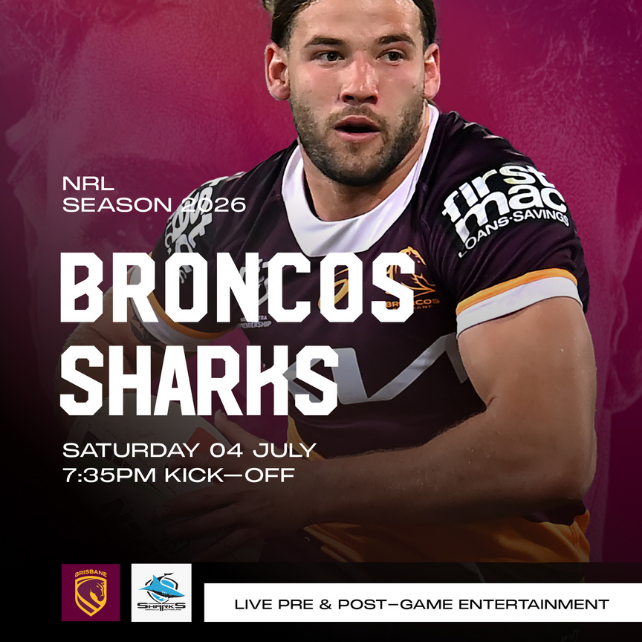 Brisbane Broncos double header game day at Transcontinental Hotel in Brisbane CBD