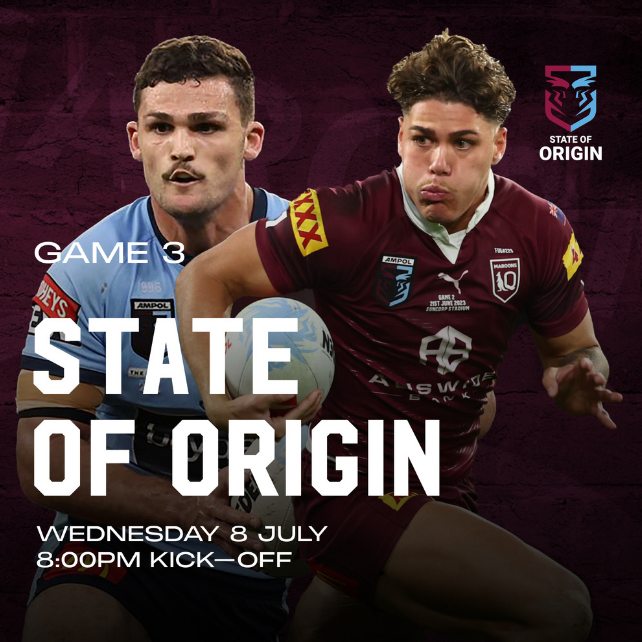 State of Origin Game III at Transcontinental Hotel in Brisbane CBD